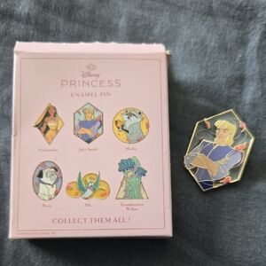 Disney Princess Enamel Pin with Gold and Blue Accents